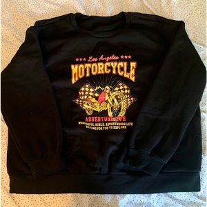 Shein Plus Letter Graphic Drop Shoulder Sweatshirt